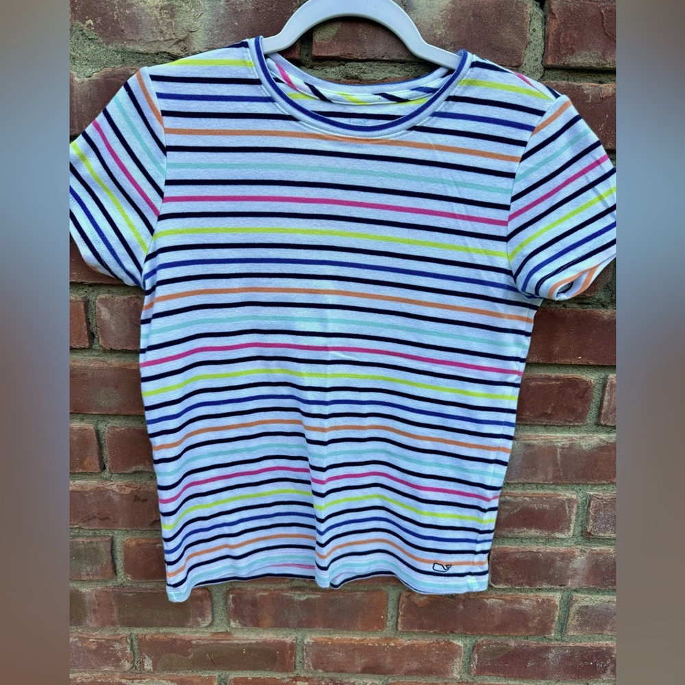 Vineyard Vines striped t shirt tee small 100% cotton
